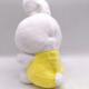 Плюшевый дышащий зайчик-ананас 30 см мягкая игрушка кролик с имитацией дыхания на батарейках, ананасный зайка желтый