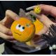 Плюшевый апельсин в съемной кожуре с червячком Funny Orange мягкая игрушка-брелок мандарин с червяком подвеска на сумку