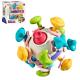 Развивающая погремушка Space Teether Ball с фигурками планет и пальчиковыми играми 11 см со спиннером и прорезывателем