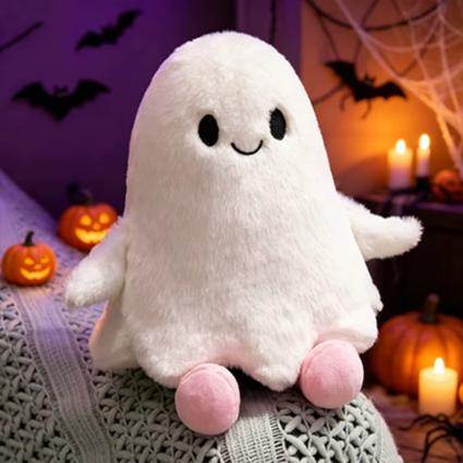 Плюшевое хэллоуинское привидение 30 см мягкая игрушка милый призрак Cute Halloween Ghost с наполнителем из ПП-хлопка