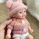 Силиконовый пупс реборн 15 см мягкий реалистичный пупсик reborn из цельного силикона, эластичный малыш в съемной одежде