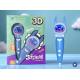 3D-ручка Стич с зарядкой USB детская 3Д ручка Stitch синяя 3 мотка разноцветного пластика и трафареты в комплекте