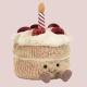 Плюшевый торт 27 см мягкая игрушка праздничный тортик с ножками Jellycat игрушка-обнимашка подарок для именинника