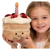 Плюшевый торт 27 см мягкая игрушка праздничный тортик с ножками Jellycat игрушка-обнимашка подарок для именинника