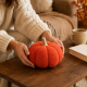 Плюшевая тыква 20 см мягкая игрушка тыква для декора на Хеллоуин Halloween Pumpkin игрушечная тыковка оранжевая