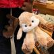 Мягкая игрушка олень 35 см плюшевый олененок с большими рогами, новогодняя игрушка лось с наполнителем ПП хлопок