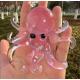 Сквиш Осьминог игрушка антистресс Осьминожка розовый эластичный Octopus с тянущимися щупальцами, игрушка мялка