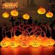Гирлянда из тыкв на Хеллоуин LED 10 фонариков 1.5 м гирлянда Тыквы Halloween на батарейках, декор на Хэллоуин для дома