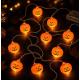 Гирлянда из тыкв на Хеллоуин LED 10 фонариков 1.5 м гирлянда Тыквы Halloween на батарейках, декор на Хэллоуин для дома