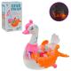 Лебідь музичний Star Toys прозорий корпус, світло, рух 988A