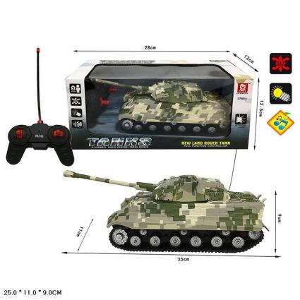 Танк на пульте A Ka Xiong Toys свет, звук AKX527-7