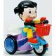 Музичний велосипед Shantou з дівчинкою Stunt tricycle 3115-2