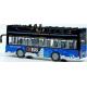 Автобус двухэтажный Istoys Sity Bus 30см свет/ звук, инерционный 1:16, синий
