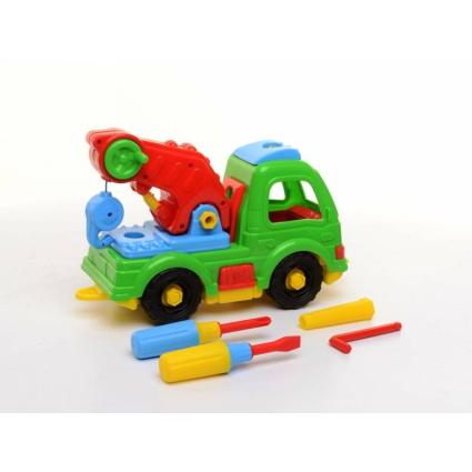 Машинка-конструктор Toys Plast Подъемный кран ИП.29.000