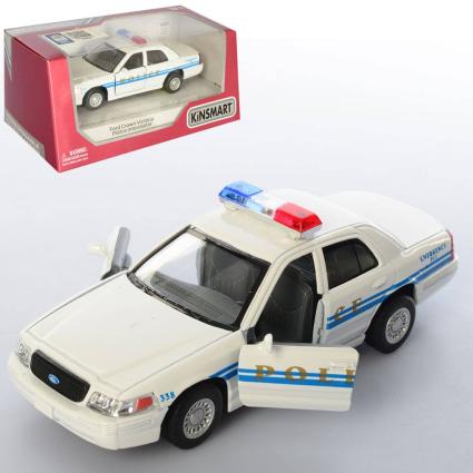 Машинка "Kinsmart" Ford Crown Victoria Police белая (1:38) KT5342W