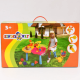 Столик для игр с песком Kinder Way 4 отделения/стульчик/пасочки/лопатка/грабли