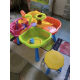 Столик для игр с песком Kinder Way 4 отделения/стульчик/пасочки/лопатка/грабли