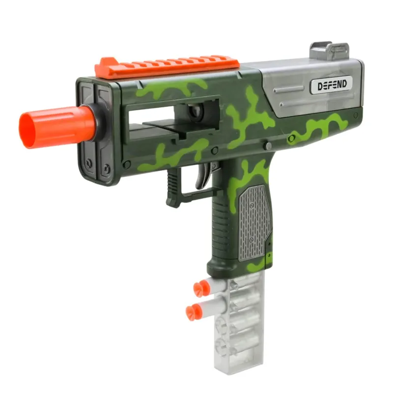 Автомат Wenyi Blaster Zone 31см з м'якими снарядами 8шт камуфляжний