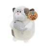 Мягкая игрушка ToyCloud Кот с рыбкой 20 см C6302