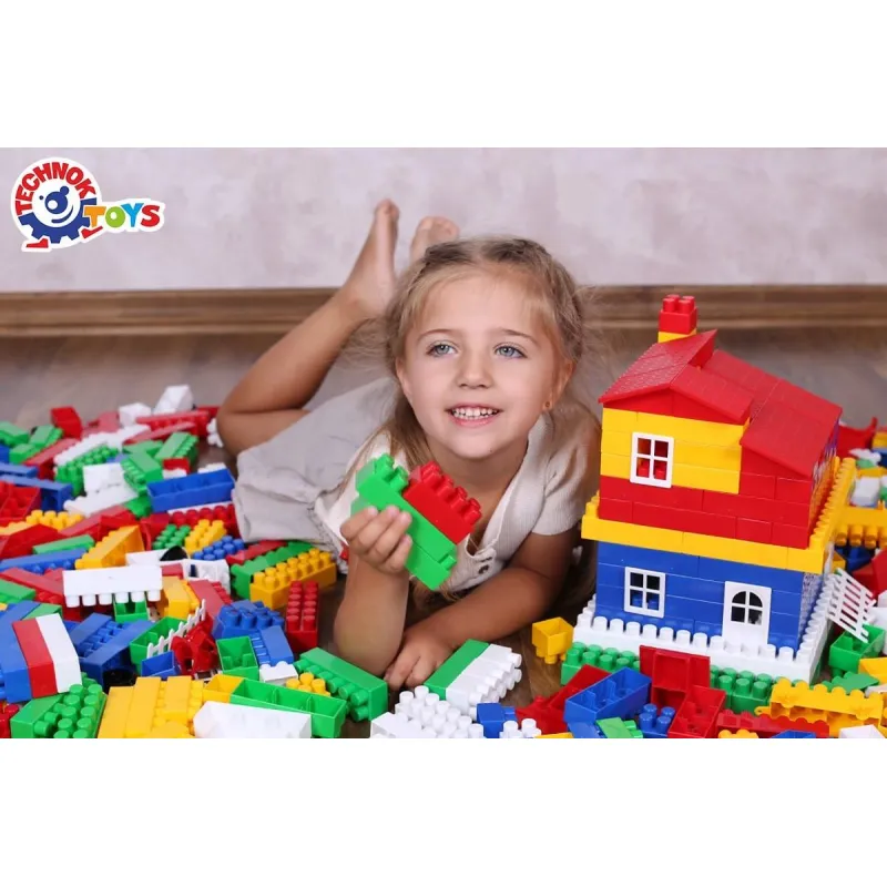 Конструктор Technok Toys разноцветные блоки, 380 деталей 0540