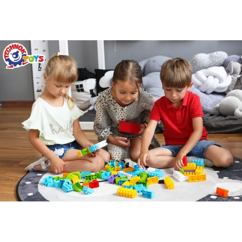 Конструктор Technok Toys разноцветные блоки, 380 деталей 0540