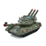 Танк-паркинг Heracles 34см раскладной с набором военного транспорта, 3 машинки, свет-звук