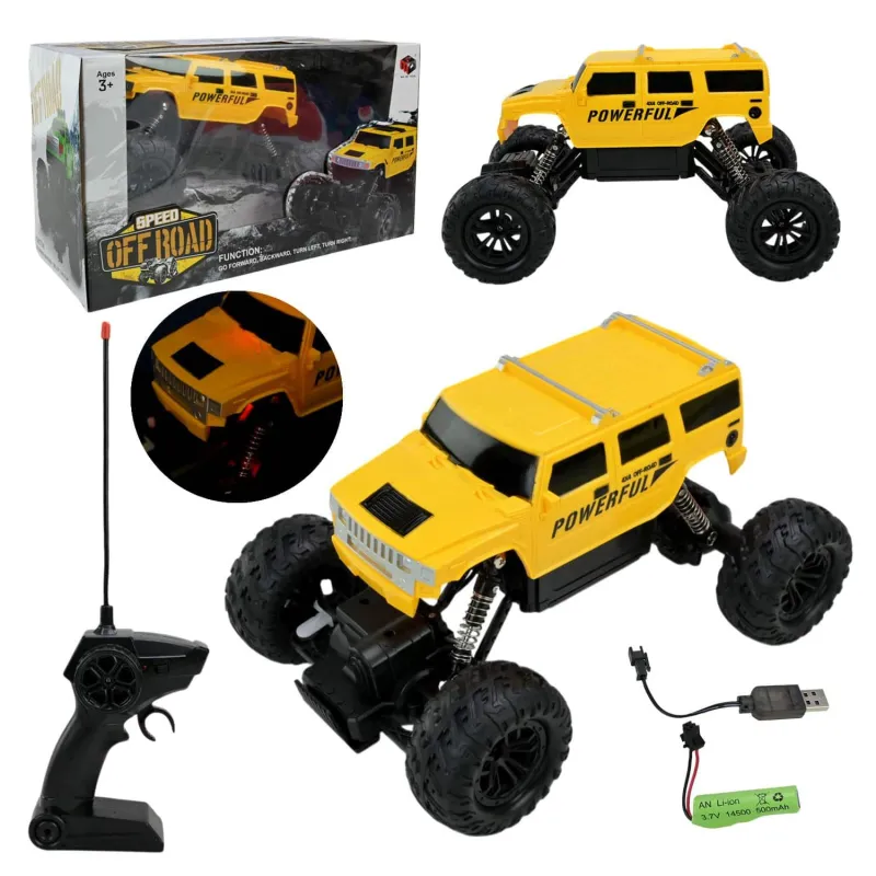 Джип на пульте Ma De Toys 27см Off-Road желтый масштаб 1:14 L-E565