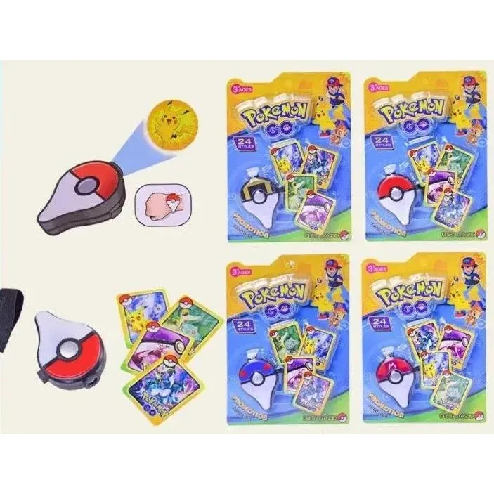 Мини проектор на руку Pokémon Go с карточками ToyCloud световая игрушка с проекцией на батарейках