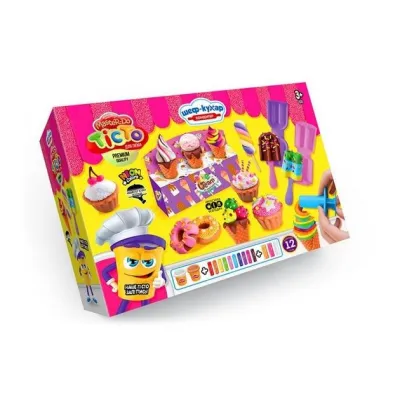Маса для ліплення Da-nko Toys Master Do Шеф-кухар кондитер середня 12 кольорів