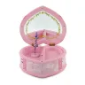 Шкатулка музыкальная A-Toys заводная, сердце с балериной и зеркалом