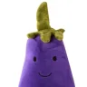 Мягкая игрушка ToyCloud Баклажан 45 см ярко фиолетовый с вышитой мордочкой
