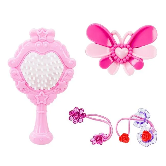 Набір стиліста Shantou Jinxing Dressing table set дзеркало, косметика, лаки, лампа для сушіння нігтів