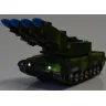 Игрушечный танк ToyCloud инерционный 26см с пусковой установкой для ракет с подсветкой и звуком