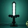 2025 Minecraft нічник Алмазний меч 39см My World 3D світильник/LED/знімний/живлення USB