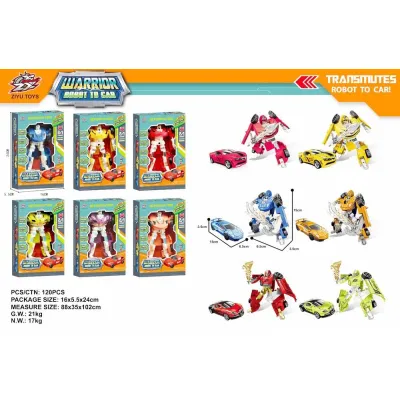 Трансформер Ziyu Toys Робот-машинка Warrior 15см L015-75