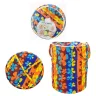 Кошик для іграшок Star Toys 50см різнокольорова кругла складана з кришкою в сумці