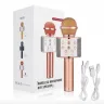 Бездротовий караоке мікрофон-колонка bluetooth, запис голосу, USB, AUX-кабель