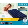 Intex матрац одномісний 76х191х25см флоковане покриття, клапан 2в1 до 137кг