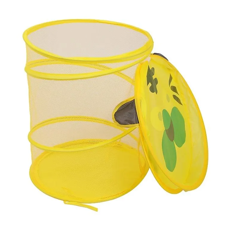 Корзина для игрушек Star Toys Тигр 41x41 см круглая, складная с крышкой на липучке и сумкой