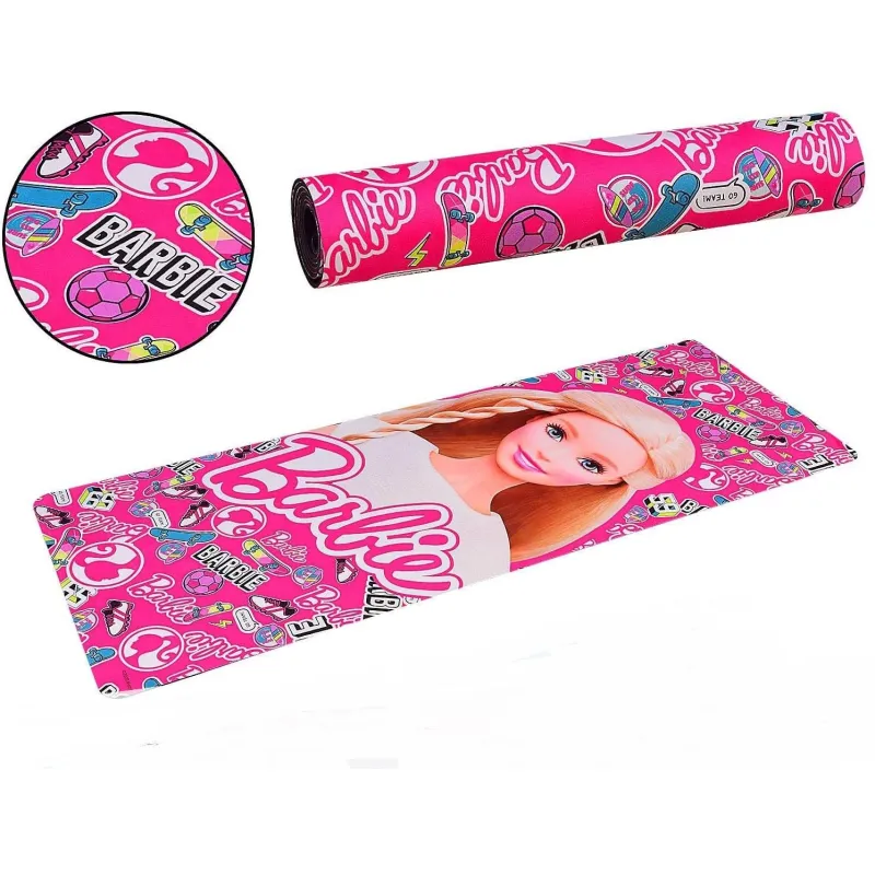 Йогамат для девочек Mattel Barbie 61х173х0.6см | коврик для фитнеса и йоги