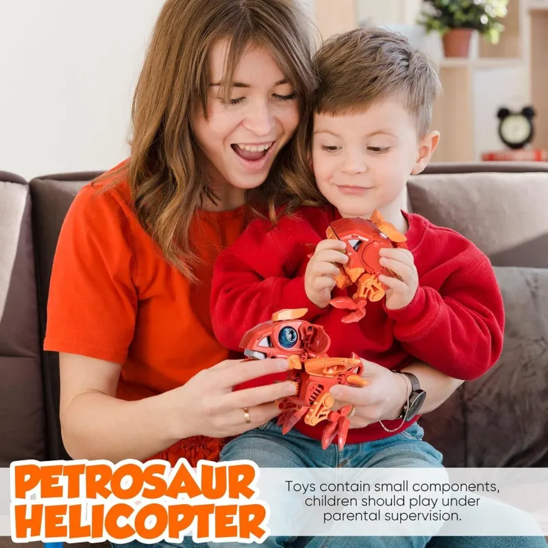Трансформер Star Toys Птерозавр-Гелікоптер світло, звук ECXP2303-F