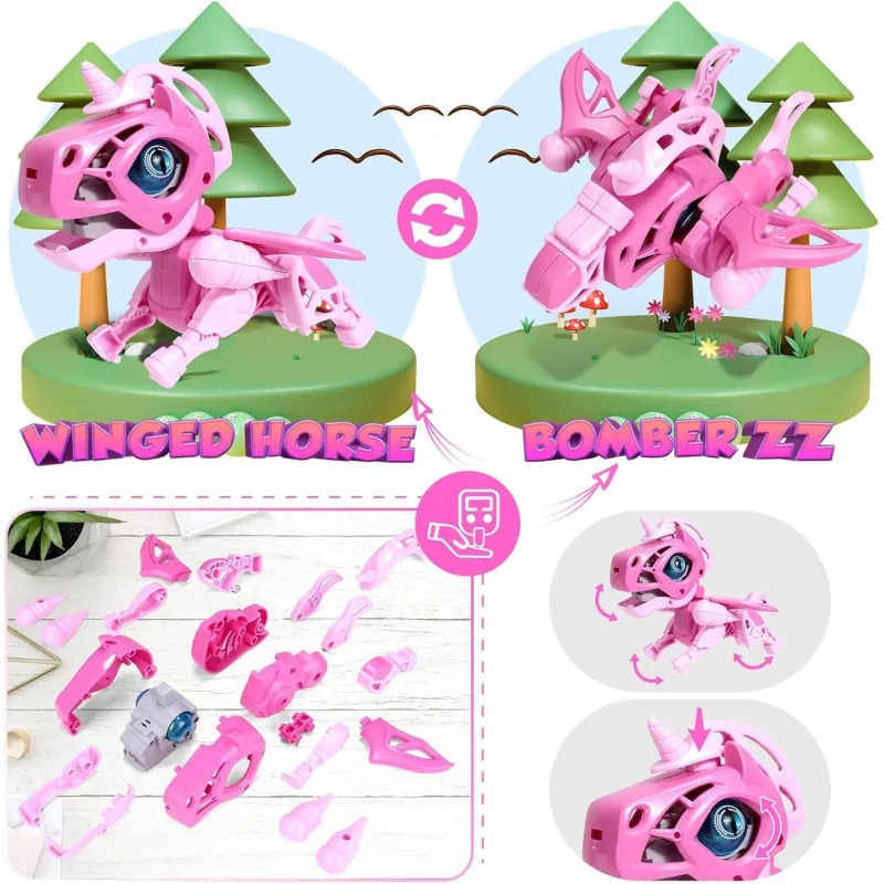 Трансформер Star Toys Єдиноріг-Бомбардувальник світло, звук ECXP2303-B
