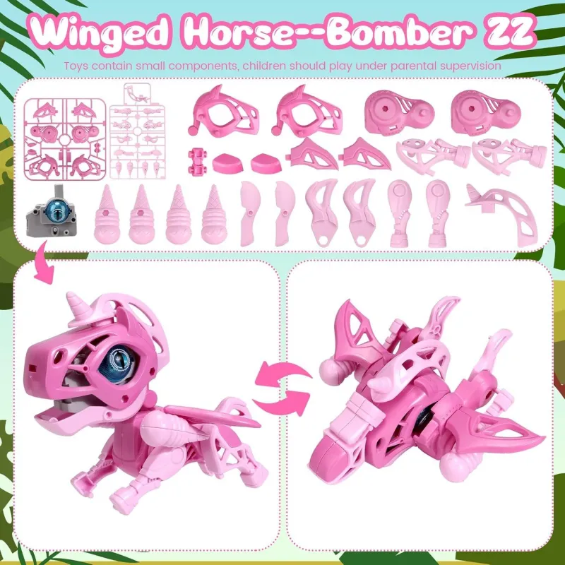 Трансформер Star Toys Єдиноріг-Бомбардувальник світло, звук ECXP2303-B