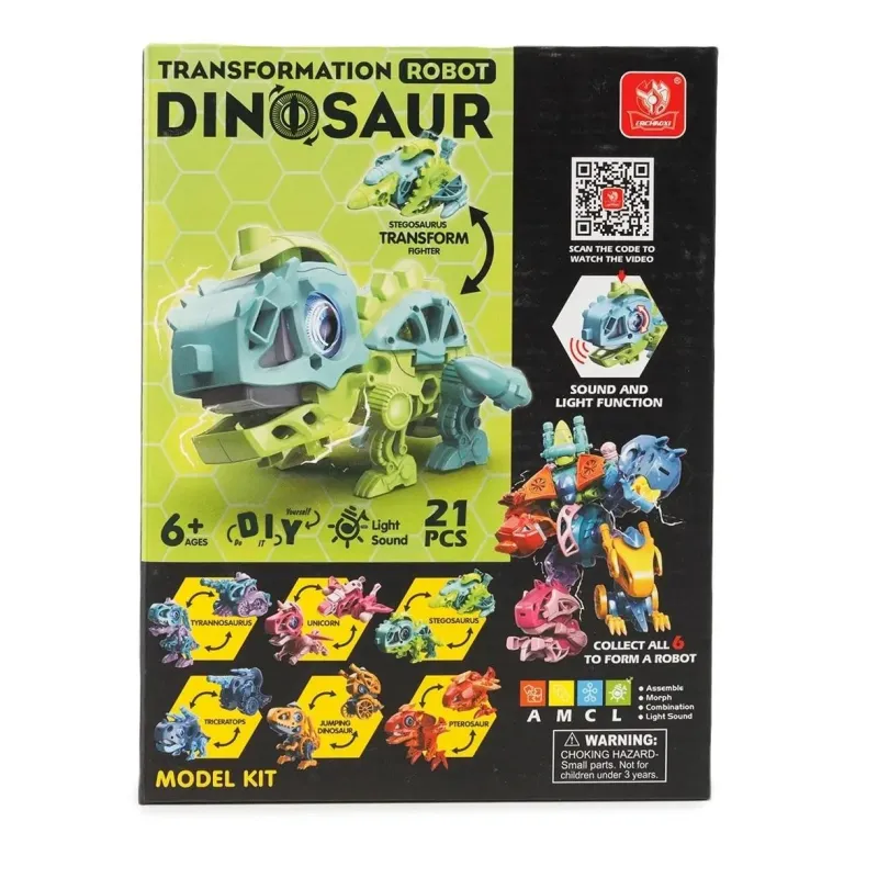 Трансформер Star Toys Стегозавр-Винищувач світло, звук ECXP2303-C
