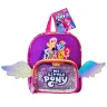 Рюкзак Kids Hits My Little Pony два відділення 28x13x24 см з брелоком і крильцями фіолетовий