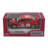 Машинка инерционная Kinsmart "Mitsubishi Lancer Evolution VII WRC 5" красная 12 см двери открываются, модель 1:36