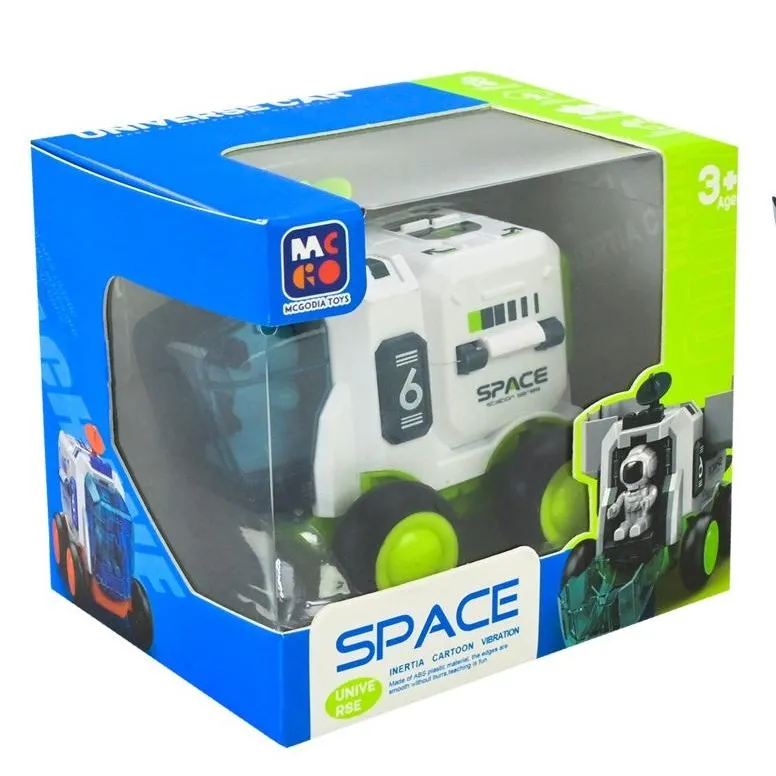 Машина инерционная игрушечная SPACE 9,5 см с фигуркой космонавта 2 цвета