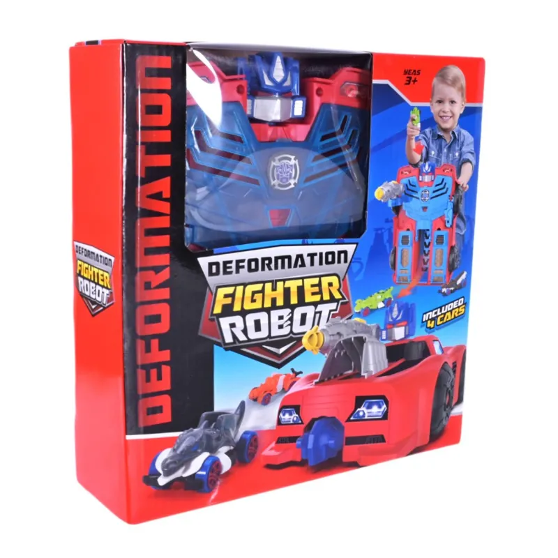 Робот-трансформер Star Toys паркинг с 4 машинками-динозаврами, катапультой, оружием и снарядом