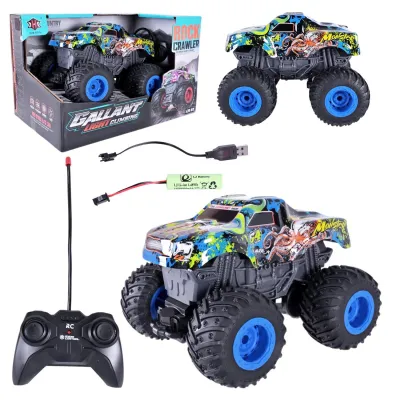 Гоночный джип на радиоуправлении XHX Toys 1:20 внедорожник с аккумулятором, резиновыми колесами и светом