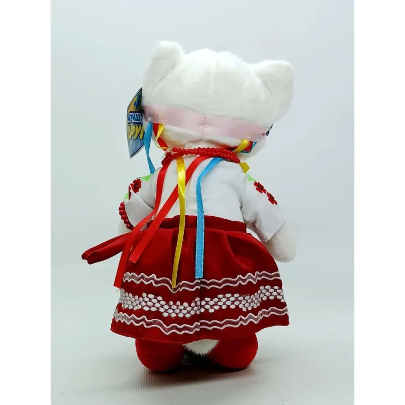 Кошка Украиночка мягкая игрушка 31см "Країна Іграшок" в вышиванке и веночке национальный костюм